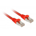 Sharkoon patch network cable SFTP, RJ-45, with Cat.7a raw cable (red, 3 meters)