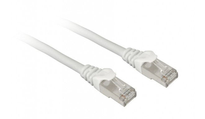 Sharkoon patch network cable SFTP, RJ-45, with Cat.7a raw cable (white, 2 meters)