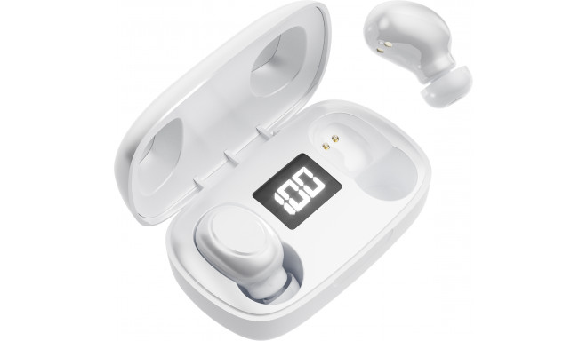 Platinet wireless earbuds Mist, white  (PM1020W)