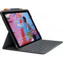 DE Layout - Logitech Slim Folio for iPad 7th + 8th Gen black - 920-009474