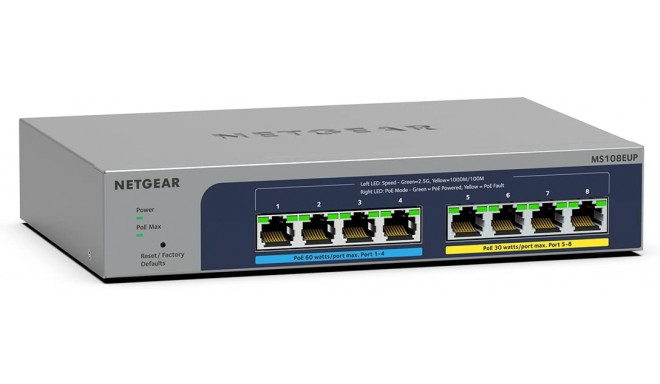 Netgear switch MS108EUP GE / EPS / PoE ++ / 8 - Ultra60 PoE ++
