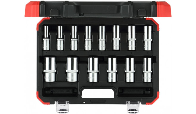 Gedore Red socket wrench set 1/2 hex 10-32 14 pieces - 3300008