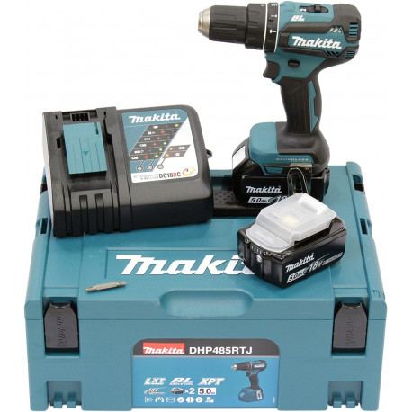 Makita cordless hammer drill DHP485RTJ 18V