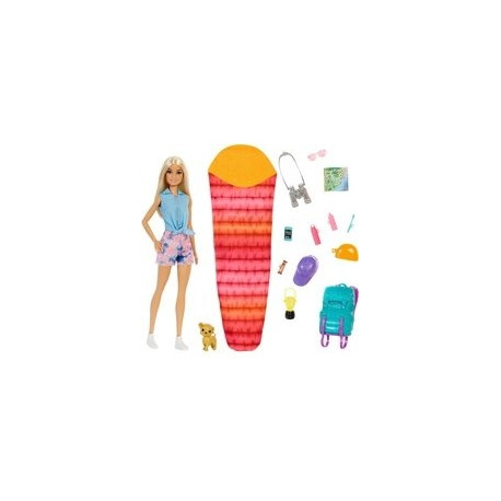 Barbie It takes two! Camping playset - Malibu doll, puppy and accessories
