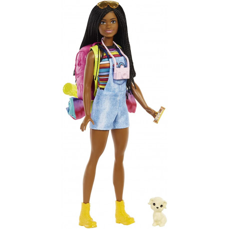 Barbie It takes two! Camping playset - Brooklyn doll, puppy and accessories
