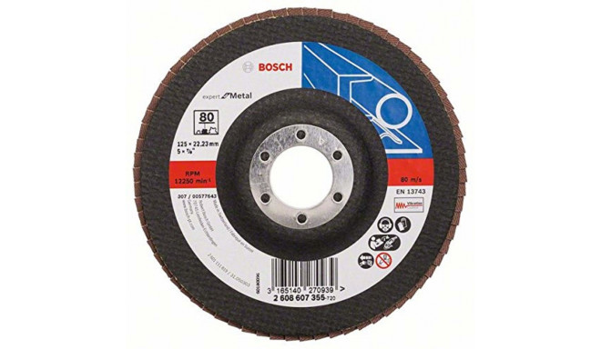 Bosch flap disc X551 Expert for Metal 125 mm (80 grit)