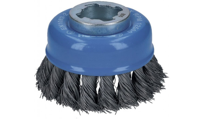 Bosch X-LOCK cup brush Heavy for Metal 75mm, knotted (O 75mm, 0.35mm wire)