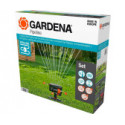 GARDENA complete set pipeline with square sprinkler, water tap (with 2 water sockets)