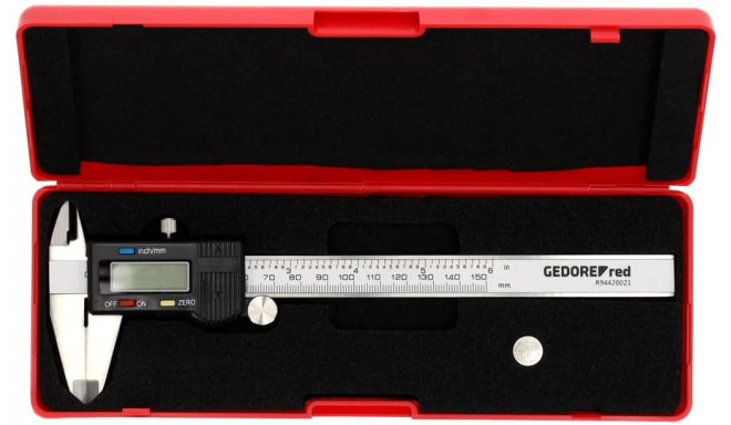 GEDORE Red digital caliper R94420021, measuring device (grey)