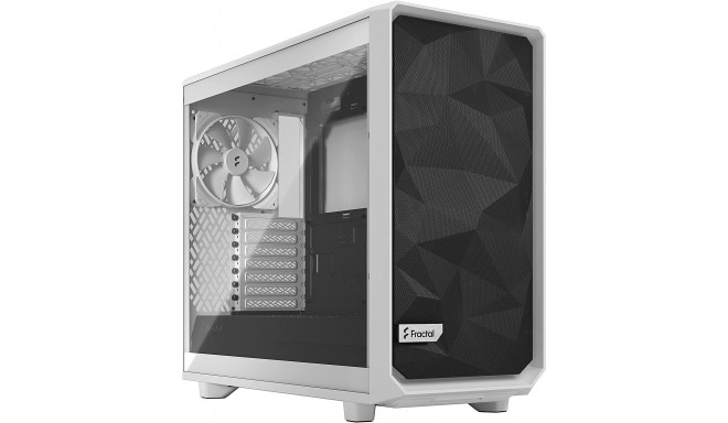 Fractal Design arvutikorpus Meshify 2 Lite TG Clear Tower, valge