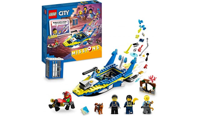 LEGO 60355 City Water Police Detective Missions Construction Toy (Interactive Adventure Playset with