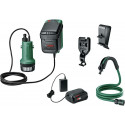 Bosch GardenPump 18V-2000, submersible / pressure pump (green/black, Li-ion battery 2.5Ah)