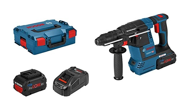 Bosch Cordless hammer drill GBH 18V-26 F Professional, 18V (blue/black, 2x battery ProCORE18V 5.5Ah,