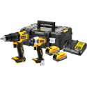 DeWALT POWERSTACK battery combo pack DCK2062E2T, 18 volts, with impact wrench, impact drill (yellow/