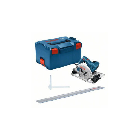 Bosch Hand-held circular saw GKS 55+ GCE Professional (blue, 1,350 watts, L-BOXX, guide rail FSN 140