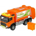 Majorette Volvo garbage truck with garbage container, toy vehicle (orange, with light and sound)