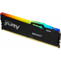 Kingston DDR5 - 16GB - 5600 - CL - 40, Single memory (black, KF556C40BBA-16, Fury Beast RGB)