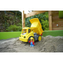 BIG Power-Worker tipper + figure, toy vehicle (yellow/grey)