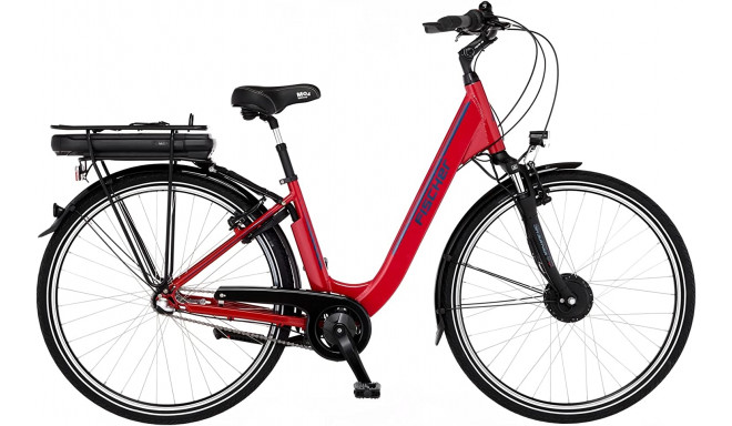 FISCHER Bicycle CITA 1.0 (2022), Pedelec (red (glossy), 28, 44 cm frame)