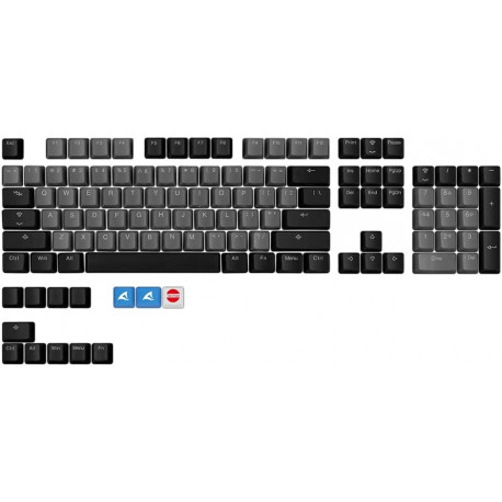 Sharkoon SKILLER SAC20, keycap (black, 114 pieces, ANSI layout (US))