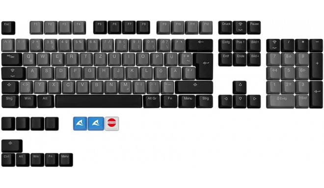 Sharkoon SKILLER SAC20, keycap (black, 115 pieces, ISO layout (DE))