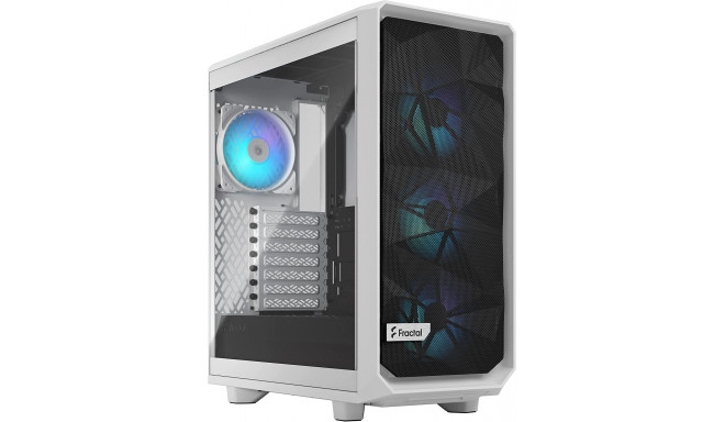 Fractal Design Meshify 2 Compact RGB white TG Clear Tint, tower case (white, tempered glass)