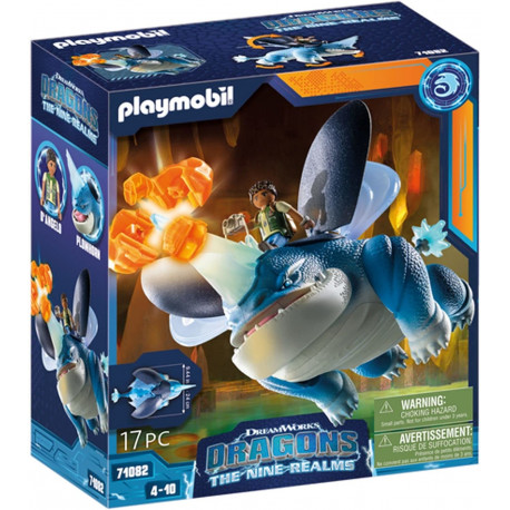 71082 Dragons: The Nine Realms – Plowhorn & D'Angelo (purustatava kristallkaljuga)