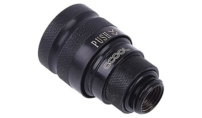 Alphacool icicle quick release coupling G1/4 AG - Deep Black (black)