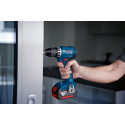 Bosch Cordless Drill GSR 18V-45 Professional, 18V (blue/black, 2x Li-Ion battery 2.0Ah, in L-Case)