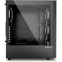 Sharkoon RGB WAVE, pc case (black, tempered glass side panel)