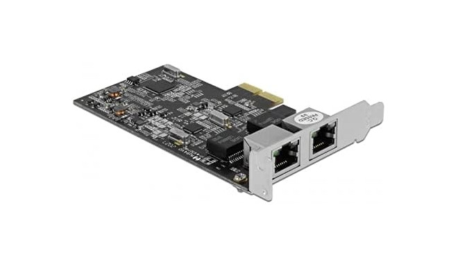 DeLOCK PCI Express x2 Card to 2 x RJ45 2.5 Gigabit LAN RTL8125 LAN Adapter