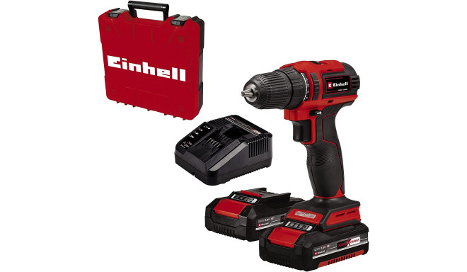 Einhell Cordless drill TE-CD 18/40 Li BL (red/black, 2x Li-Ion batteries 2.0Ah, in case)