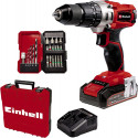 Einhell Cordless Impact Drill TE-CD 18/2 Li-i +22, 18V (red/black, Li-Ion battery 2.5Ah, case E-Box 