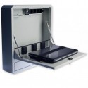 TechlyPro Wall mount security cabinet for notebook, with shelf and lock