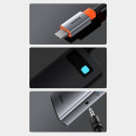 Baseus Metal Gleam 11v1 multifunkční USB Type C HUB - 3x USB 3.2 Gen 1 5Gbps / USB Type C PD 100W / 