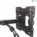 4World Wall Mount for LCD 15-43'' VESA 100/200 tilt/swivel  load 40kg BLK