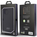 Audi silikonové pouzdro iPhone 11 / Xr 6,1" černo/černé pevné pouzdro AU-LSRIP11-Q3/D1-BK