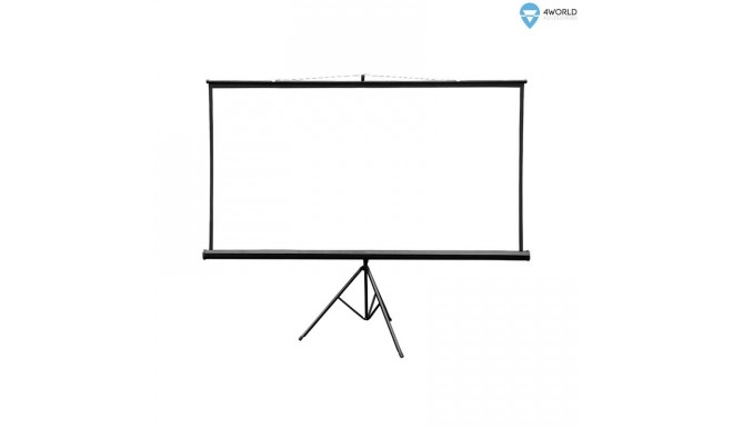 4World projector screen with stand 221x124 100" 16:9, matt white