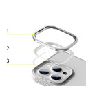 Baseus Crystal Phone Case Armor Case pro iPhone 13 Pro s gelovým rámečkem šedý (ARJT000413)