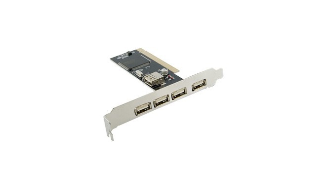 4World Driver 5 ports (4+1) USB 2.0 for PCI