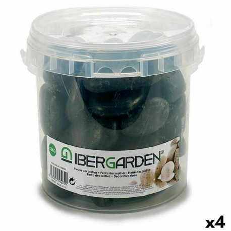 Dekoratīvie akmeņi Ibergarden 3BG Melns Liels 3 Kg (4 gb.)