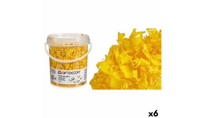 Decorative Shavings 1,4 L Yellow (6 Units)