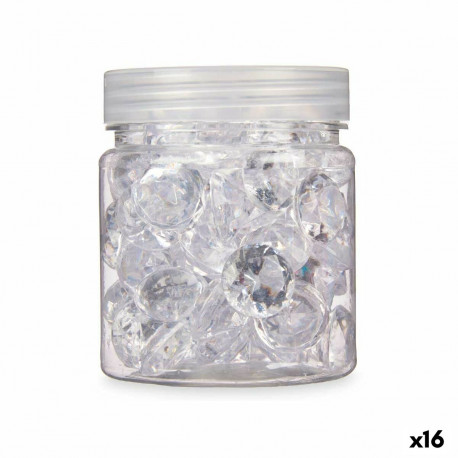 Dekoratīvie akmeņi Dimanta 150 g Caurspīdīgs (16 gb.)