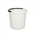 Bucket with Handle White Anthracite 10 L (18 Units)