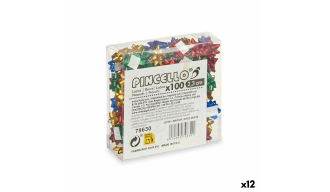 Silmused Pincello 6 6 PVC 2,3 cm 12 x 12 x 4 cm Matt Mitmevärviline (12 Ühikut)