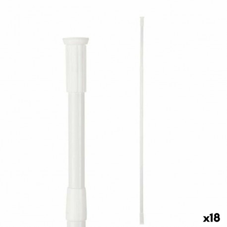 Pikendatav varras Berilo B0638 110-200CM B0638 110-200CM Valge Alumiinium 200 x 2,2 x 2,2 cm Duši ja