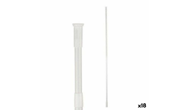 Extendable bar For shower White Aluminium 260 x 2,2 x 2,2 cm (18 Units)