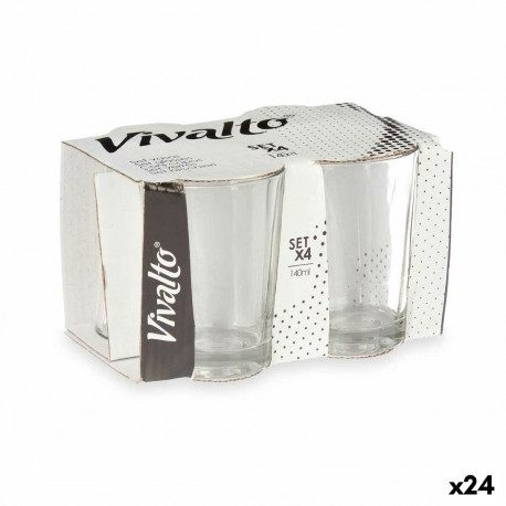 Glass Vivalto RYG2047 RYG2047 Transparent Glass 140 ml Coffee (24 Units)