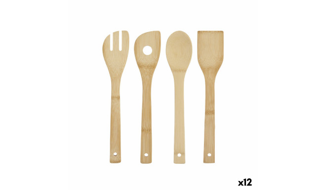 Köögiriistade Komplekt Kinvara KT200063 KT200063 Bambus 8 x 34,5 x 3,2 cm (12 Ühikut)