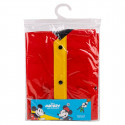 Waterproof Poncho with Hood Mickey Mouse Red (5-6 Years)